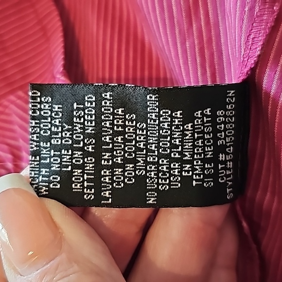 nicole By Nicole Miller Button Up Blouse Size M NWOT Tote E - Picture 6 of 6